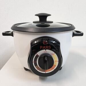 Pars Automatic Persian Rice Cooker Tahdig Rice Maker-White-3 CUP-USED-M98